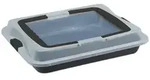 Relaxdays Backblech mit Deckel, 3in1 Kuchen Transportbox, BxT 40,5x32,5 cm,...