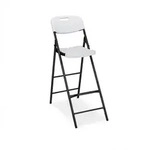 Relaxdays Barhocker klappbar, 2er Set, mit Lehne, HxBxT: 118 x 44,5 x 82 cm, hoher