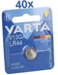 40x Varta Knopfzelle Electronics V 13 GA / A76 / LR 44 Alkaline 1,5 V 1er...
