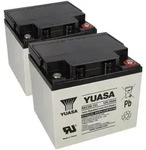 2x Yuasa REC50-12I zyklenfester AGM-Bleiakku je 12V 50Ah &ndash; M5-Innengewinde