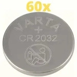 60x Varta Lithium 3V CR2032-P Bulk 3V/220mA lose CR 2032