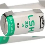 Saft Lithium 3,6V Batterie LSH 20 D - Zelle mit U-L&ouml;tfahne