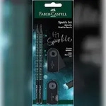 Faber Castell Bleistiftset Sparkle 2 Bleist B Rad+Sp ocean