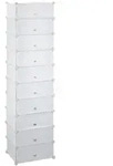 Relaxdays Schuhregal 10 Ebenen, Schuhschrank gro&szlig;, Steckregal platzsparend, Regal