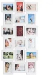 Relaxdays Bilderrahmen Collagen, 18 Bilder, 10x15, Hoch- & Querformat, antik, Wand