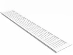 MS Beschl&auml;ge Aluminium L&uuml;ftungsgitter Heizungsabdeckung Stegblech b 100mm x L...