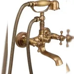 TRIZERATOP Badewannenarmatur RETRO BRONZE Duscharmatur Nostalgie