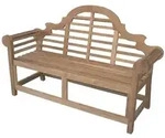 Lex Premium Teak Gartenbank f&uuml;r 3 Personen Sitzbank Parkbank elegant Natur 197 cm