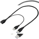 Renkforce USB-Kabel USB 3.0 USB-A Stecker, USB-A Buchse 50 cm Schwarz RF-5719752