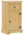 vidaXL Badschrank Corona 45x33x80 cm Massivholz Kiefer