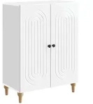 vidaXL Sideboard Hochglanz Wei&szlig; 66 x 34,5 x 90 cm Holzwerkstoff