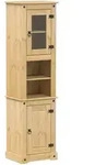 vidaXL Badschrank Corona 50x40x185 cm Massivholz Kiefer