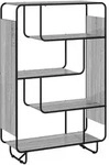 vidaXL Highboard Sonoma-Grau 93.5 x 37.5 x 144 cm Holzwerkstoff