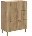 vidaXL Sideboard Artisan-Eiche 66 x 34,5 x 90 cm Holzwerkstoff
