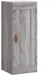 vidaXL Wandschrank Grau Sonoma 34,5x34x90 cm Holzwerkstoff