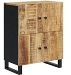 vidaXL Sideboard mit 4 T&uuml;ren 60x33x75 cm Massivholz Mango