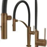 DEANTE K&uuml;chenarmatur Bronze geb&uuml;rstet mit magnetischer Halterung