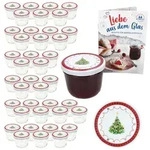 40er Set Sturzglas 230ml Einmachglas + TO-Deckel 82 Weihnachtstraum + Heft