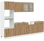 vidaXL 7-tlg. K&uuml;chenschrank-Set Lyon Artisan-Eiche Holzwerkstoff