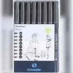 Schneider Fineliner Pictus, 8er-Etui, schwarz