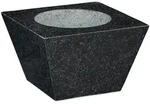 Relaxdays 6,75 kg XXL M&ouml;rser mit St&ouml;&szlig;el, Granit, 750 ml, Gew&uuml;rze & Kr&auml;uter, HBT