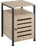 tectake Beistellschrank Cork 40,5x40,5x60,5cm Industrial Holz Hell, Eiche Sonoma