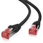 Helos Patchkabel S/FTP Cat 6 schwarz 0,5m