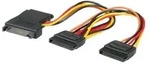 ROLINE Y-Adapterkabel S-ATA / 3x SATA, 0,3 m