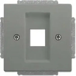 Busch-Jaeger Zentralscheibe gr/metal 2561-803 2CKA001753A0399