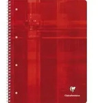 Clairefontaine Collegeblock A4 kariert, 80 Blatt, farbiger Orga-Rand, 90g/qm