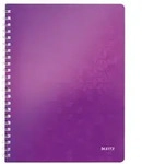 LEITZ Collegeblock WOW A4, liniert, violett, 4-fach gelocht, mikroperforiert,