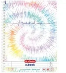 Herlitz Batik Freedom, Muster, Mehrfarbig, A4, 80 Bl&auml;tter, 70 g/m2, Kariertes Papier