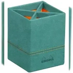 Rhodiarama Stiftek&ouml;cher aus Kunstleder, 8x8x11cm - Wassergr&uuml;n 194533C