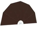 vidaXL Balkon Sichtschutz &Oslash; 320 cm Polyester Braun