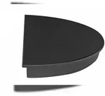 Schneider - Tortenplatte, Melamin, schwarz, 1/2, &Oslash; 160 mm, H&ouml;he: 30 mm