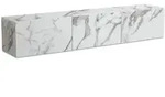 KADIMA DESIGN Lowboard H&auml;ngend Marmor-Optik Wei&szlig; 160x30x30 cm TV-Schrank,...