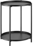 tectake Beistelltisch Oxford 45,5x45,5x53cm Schwarz
