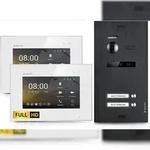 HD Video T&uuml;rsprechanlage f&uuml;r 2 Familienhaus, 2 x Monitor, Balter EVO HD Schwarz