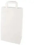 PAPSTAR 400 Tragetaschen, Papier 36 cm x 22 cm x 10 cm weiss mit Tragegriff