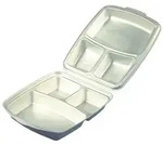 Starpak 50 Men&uuml;boxen mit Klappdeckel, XPS 3-geteilt 7,5 cm x 22 cm x 28,5 cm...