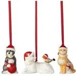 Villeroy & Boch Nostalgic Ornaments Ornamente-Set "Katzen" 3-teilig