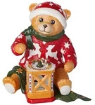Villeroy & Boch Christmas Toys Memory Dekofigur "Pl&uuml;schb&auml;r mit Windlicht" 25 cm