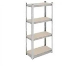 Relaxdays Schwerlastregal, HxBxT: 138x60x30 cm, 200 kg, Stahl, 4 Ebenen, Lagerregal,
