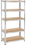 tectake Schwerlastregal - 180 x 90 x 40 cm, 750 kg silber