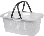 INDA-Exclusiv Tragbarer W&auml;schekorb W&auml;schesammler inkl. Henkel B60xL40XH26cm