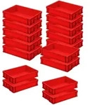BRB 16x Eurobeh&auml;lter LxBxH 600 x 400 x 120 mm, 24 Liter, PP, lebensmittelecht,...