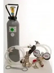 Zubeh&ouml;rpaket f&uuml;r Kontakt 2-leitig mit 2x Flach Fitting und 2 kg Co2 Flasche