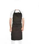 HYGOSTAR Latzsch&uuml;rzen aus Polycotton Schwarz 80x80 cm 2 St&uuml;ck Sch&uuml;rze