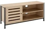 tectake TV-Board Galway 110x41,5x50,5cm Industrial Holz Hell, Eiche Sonoma