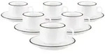 Seltmann Weiden Sento Home Pure Lines Espressotasse mit Untertasse 80 ml 6er Set -